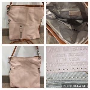 GENUINE Leather Shoulder bag Made in Italy